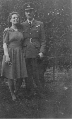 Kath Baines with her husband Alfred