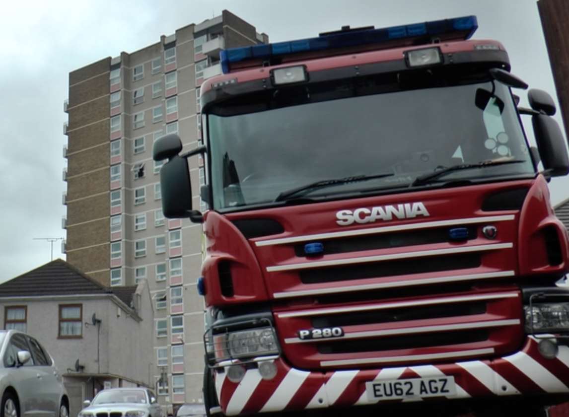 Firefighters have been visiting high-rise buildings across Kent. Picture: Harry Peet