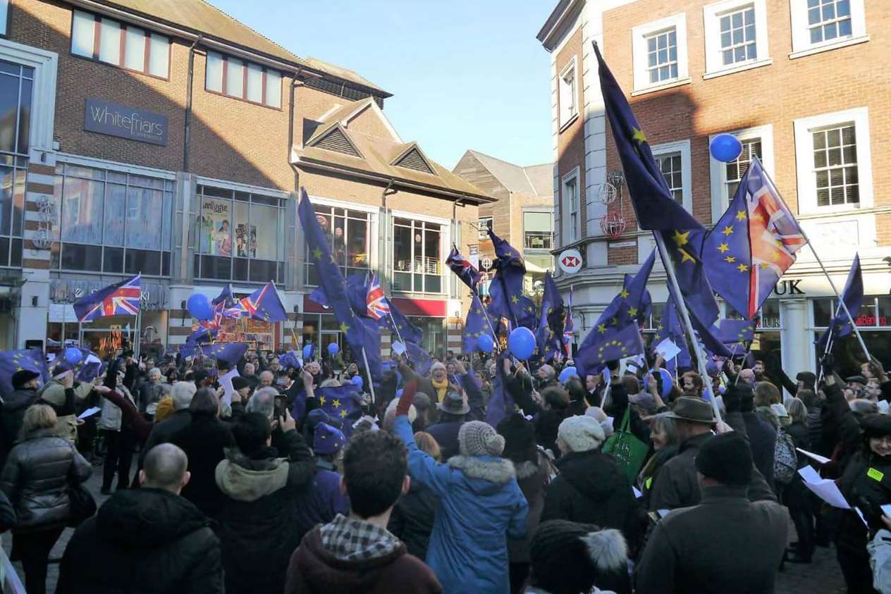 More than 100 people protesters turned up