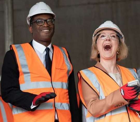 Prime Minister Liz Truss and former Chancellor Kwasi Kwarteng. Picture: Stefan Rousseau/PA