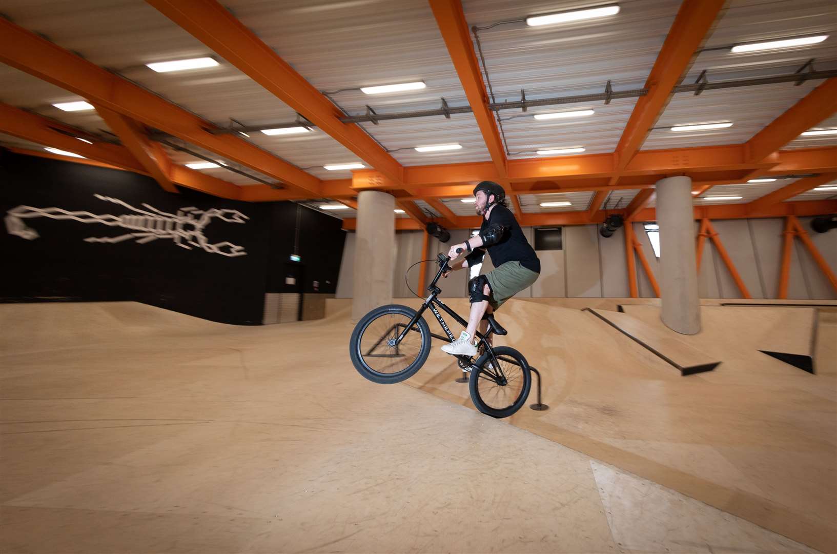 Reporter Rhys Griffiths gets to grips with BMX riding at F51 in Folkestone. Picture: Andy Jones