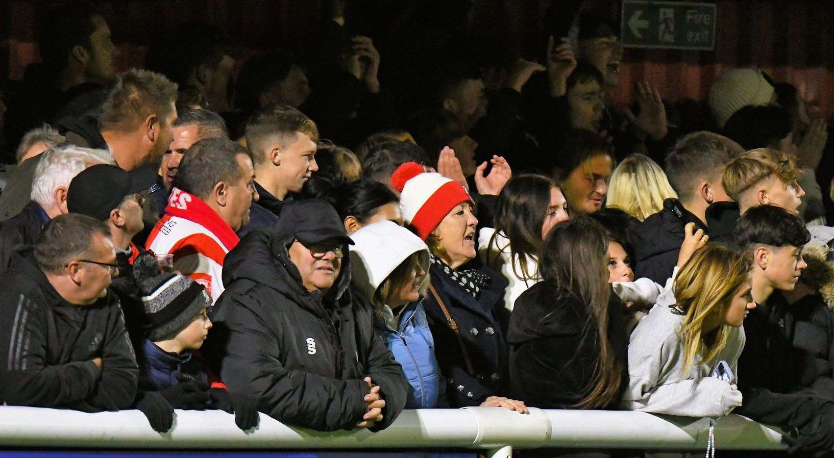 The Holm Park crowd of 1,235 was just shy of a record attendance. Picture: Marc Richards