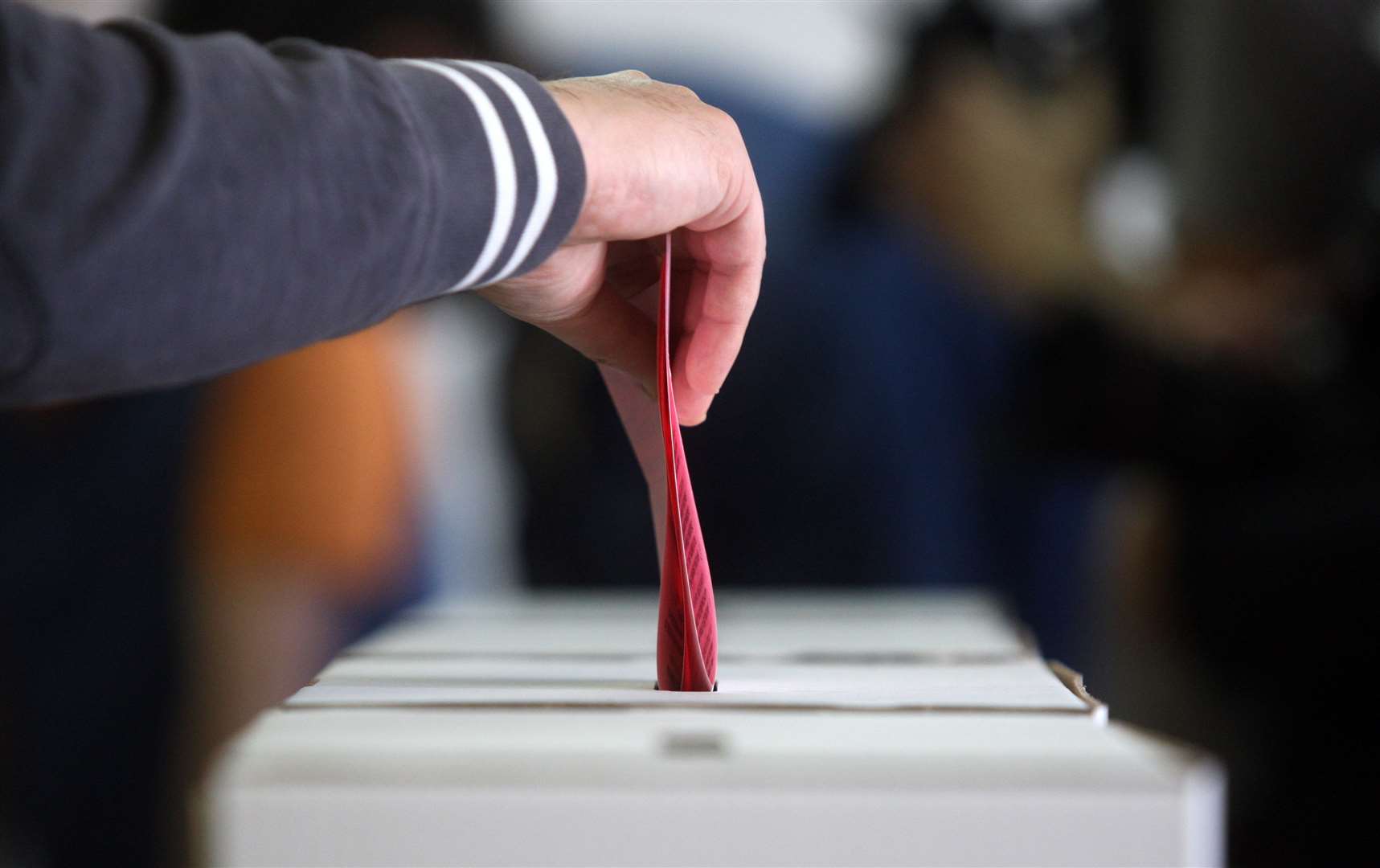 Polling - pandemic-style - is underway as people place their votes.