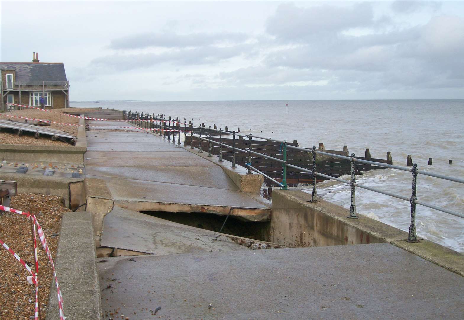 Kingsdown promenade collapse