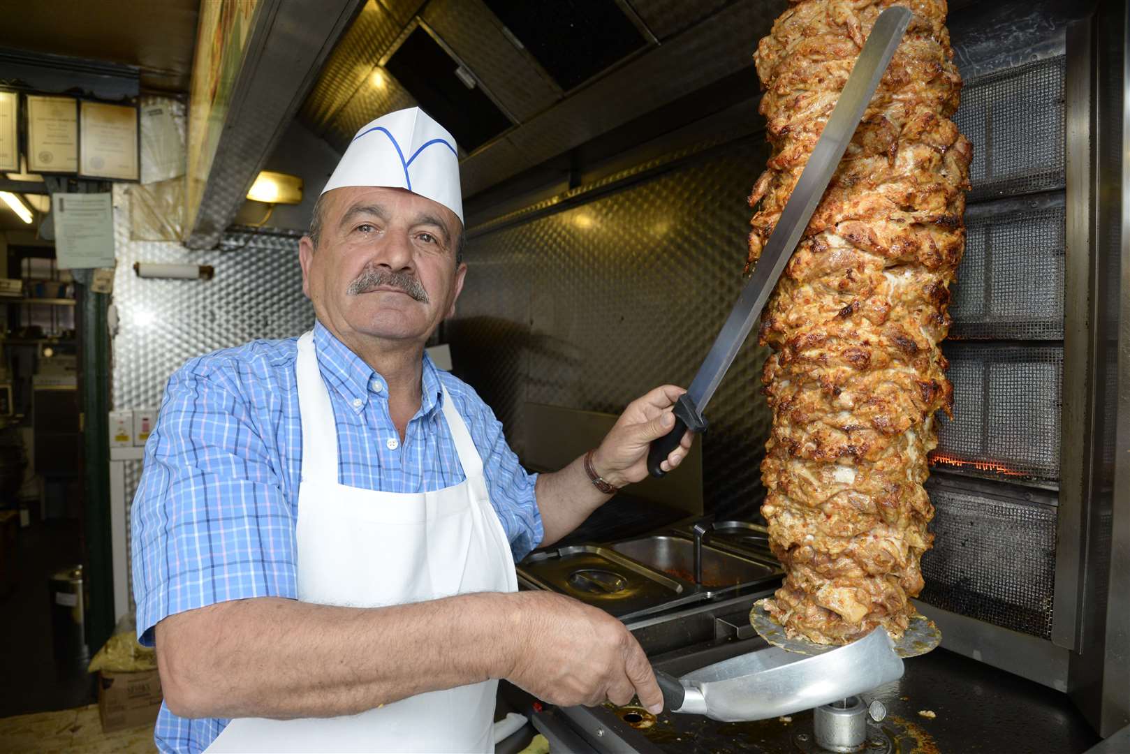 Mehmet Ozel launched the Faversham Kebab House in Preston Street in 1986. Picture: Chris Davey