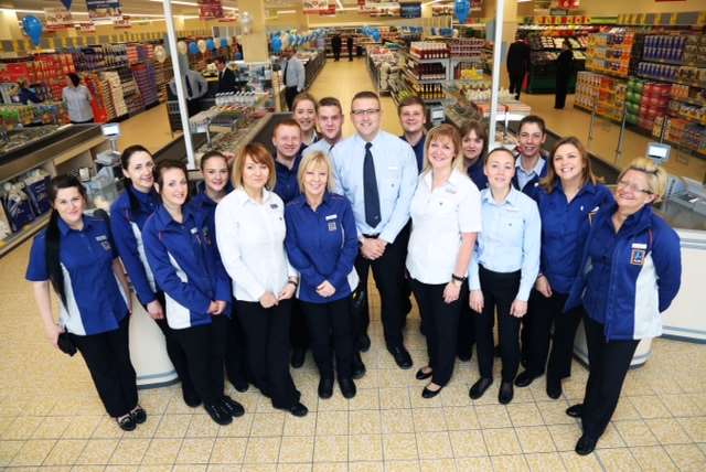 The new team at Aldi in Dartford