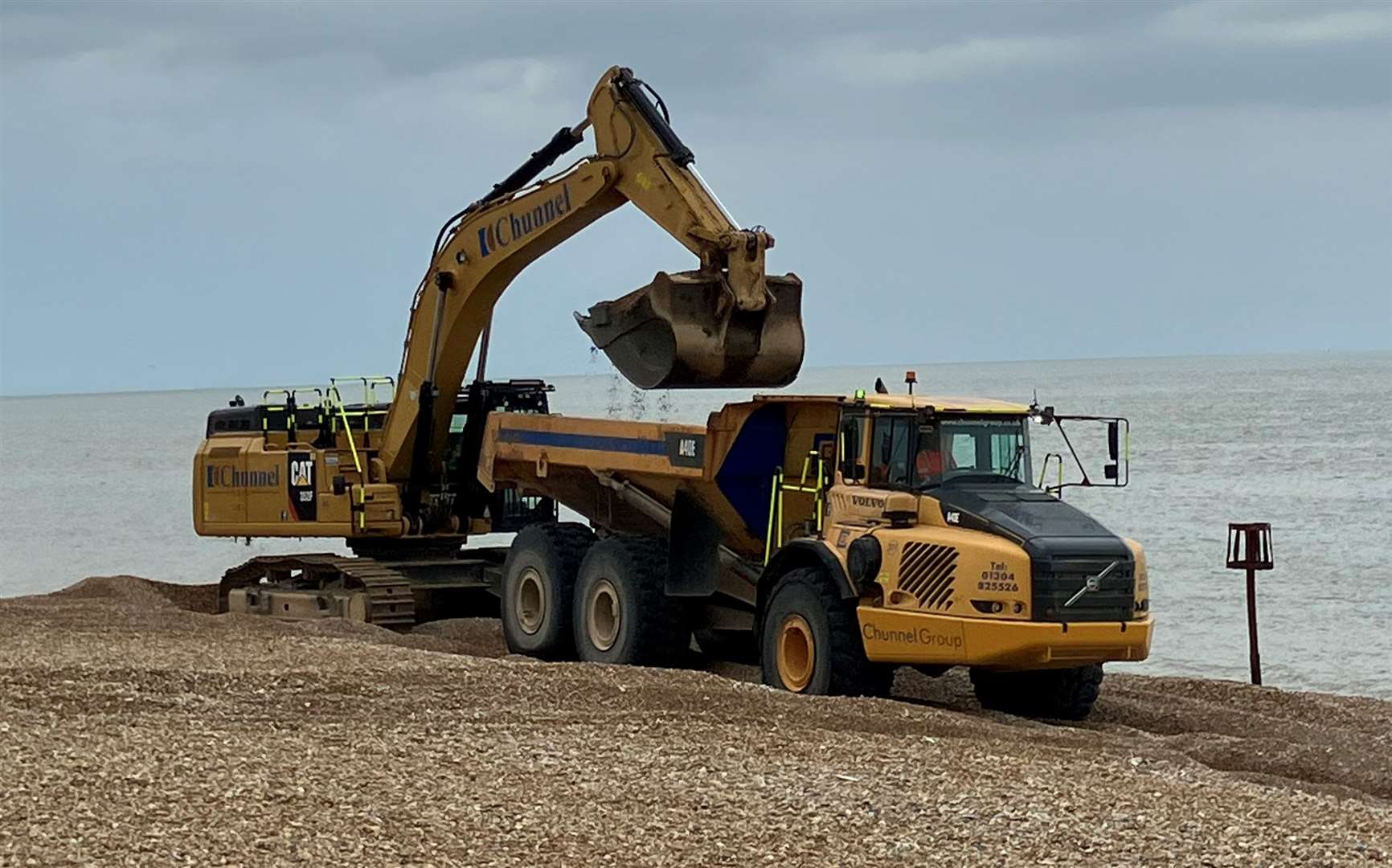 Beach works in Deal began this week and are set to last a month