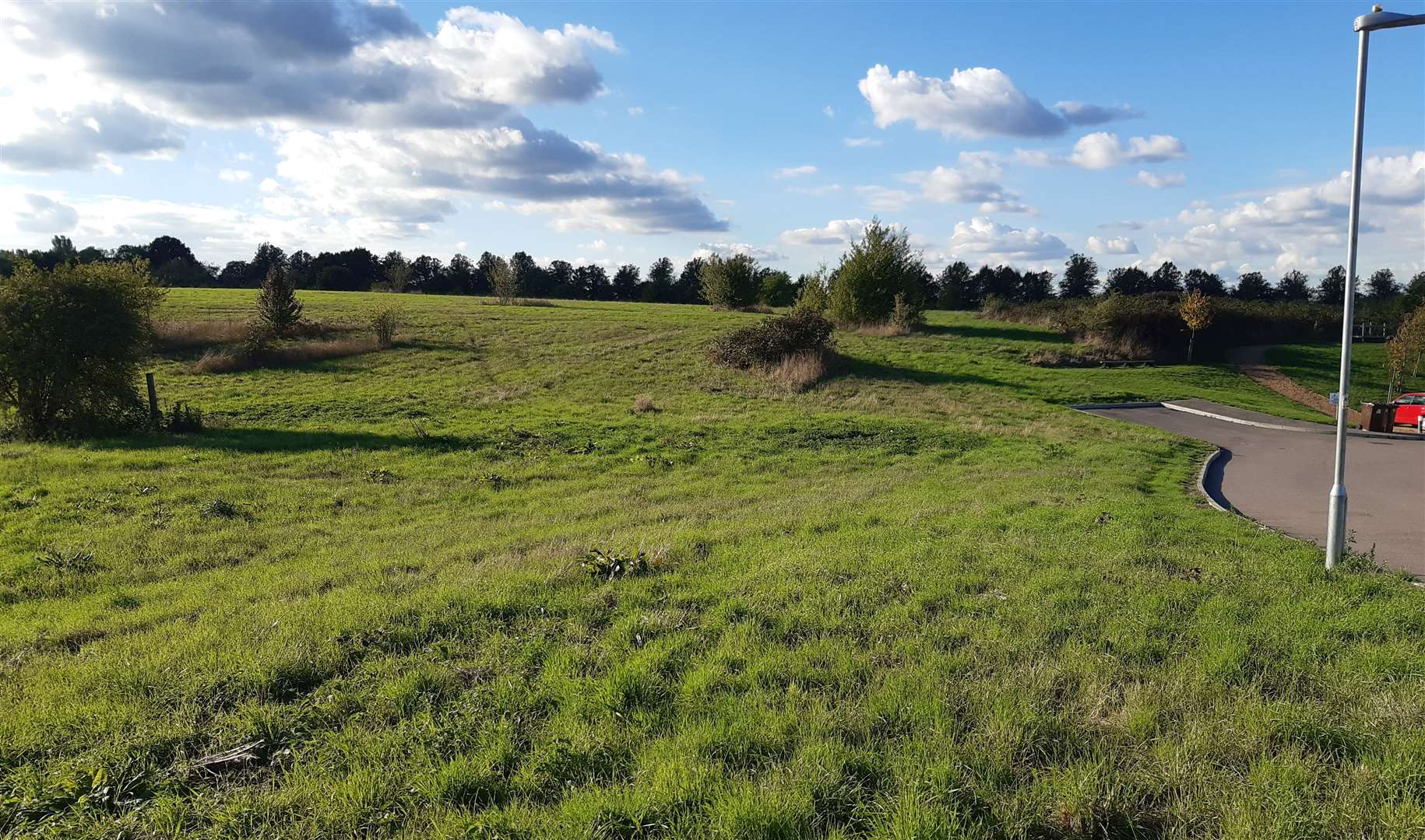 The land at Bunyards Farm which could be declared a Village Green