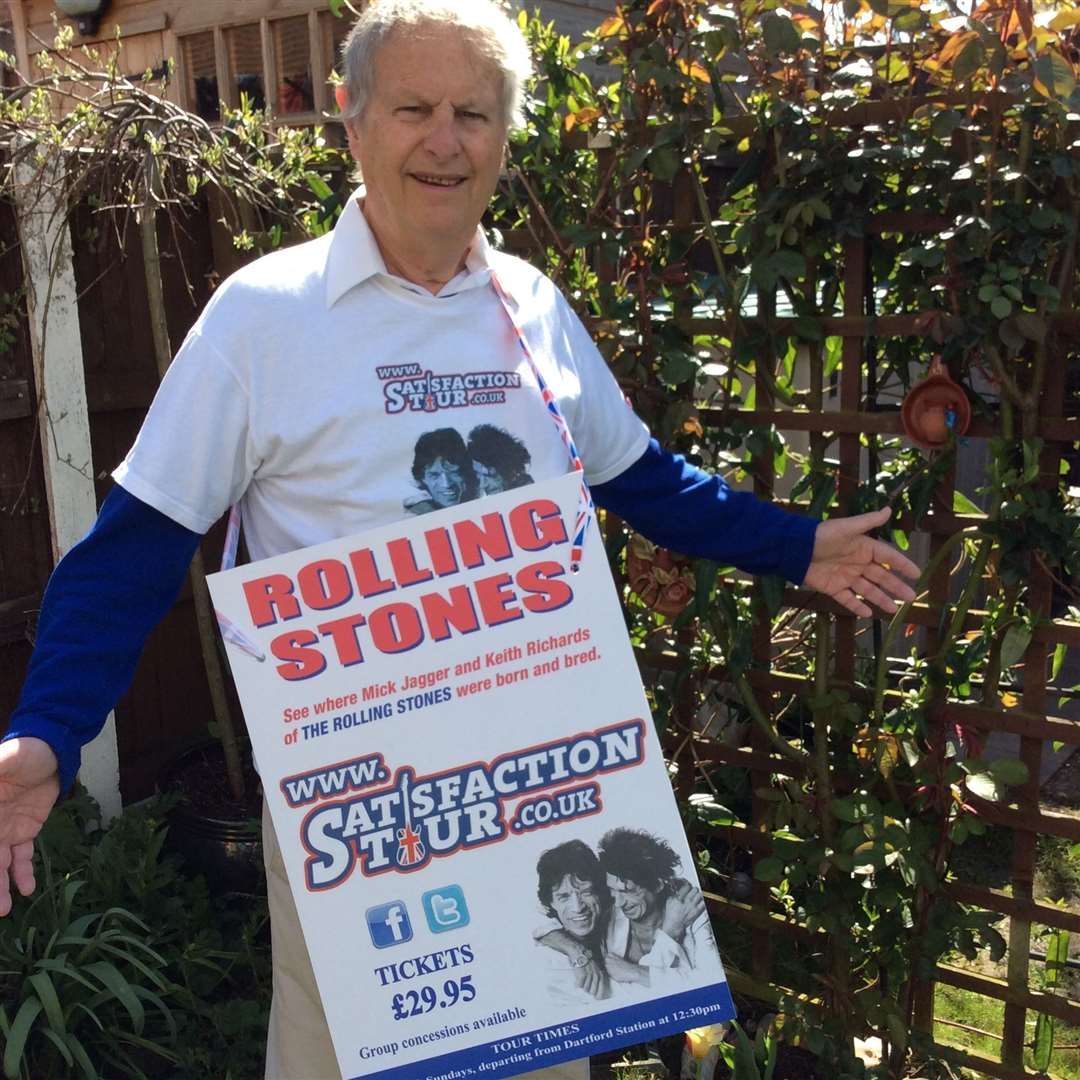 Street-sighting man: Rolling Stones tour guide Ken Pimm