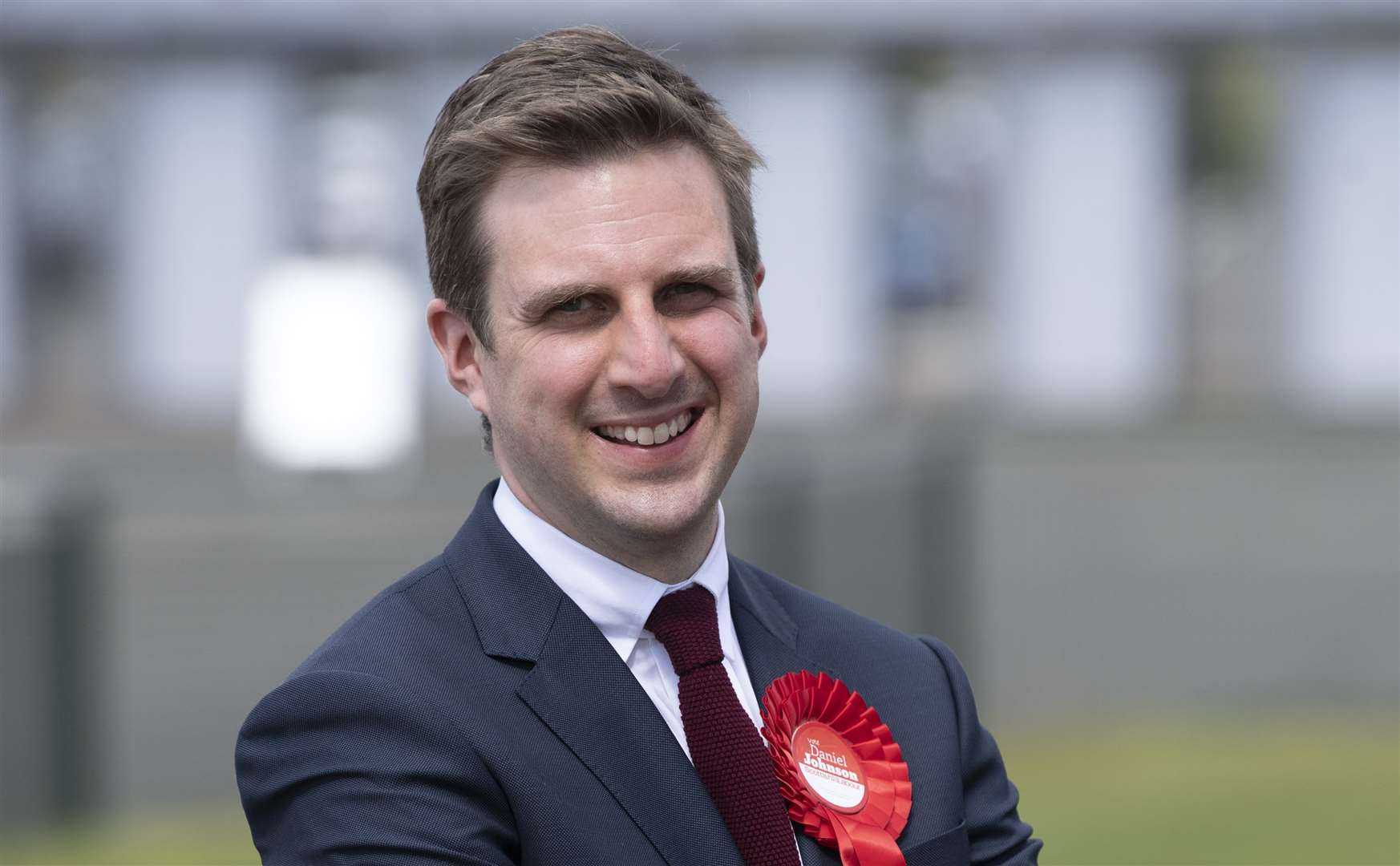 Daniel Johnson on arrival at the count (Lesley Martin/PA)