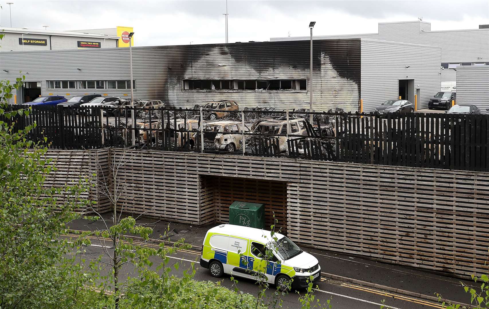 Police are treating the blaze as arson (Martin Rickett/PA)