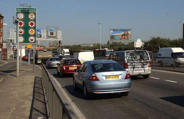 Drivers will have to pay to use the Blackwall Tunnel. Picture: Jim Rantell