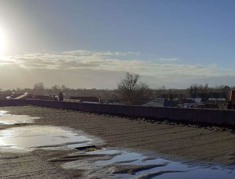 The roof at Sittingbourne's Swale House. Picture: Swale council