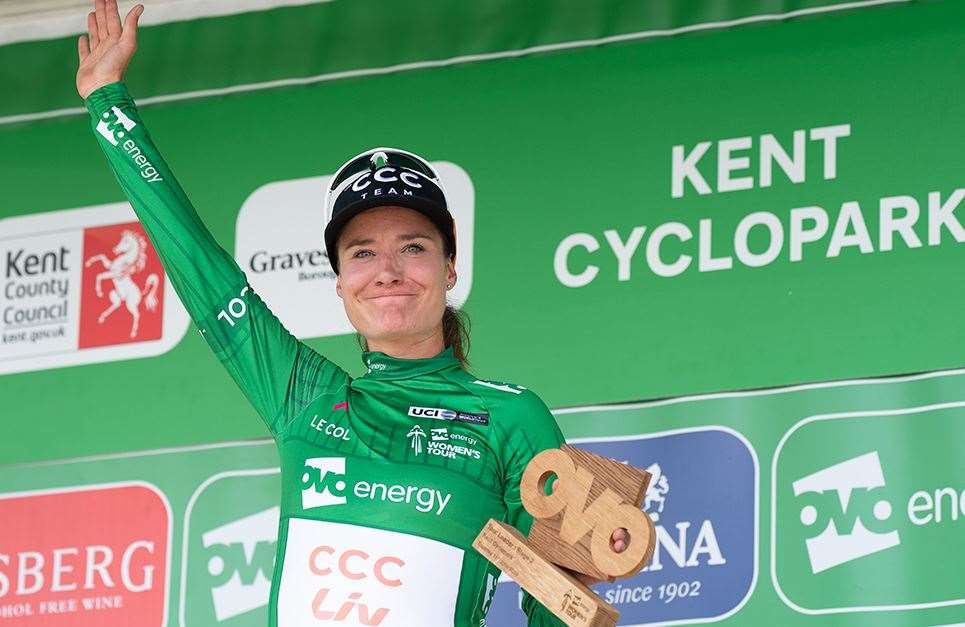 Stage two victory - and the green jersey - for Marianne Vos Picture: Ady Kerry