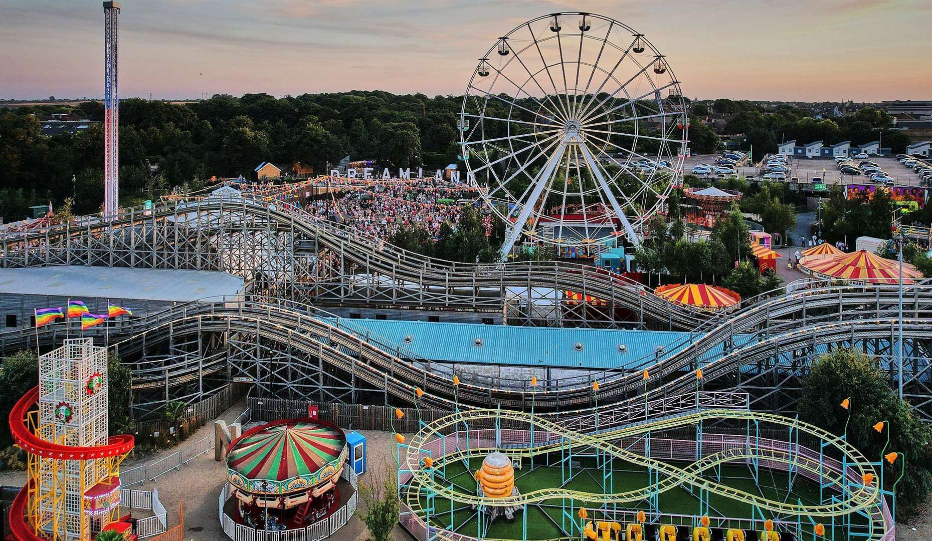 The outdoor fairground has been turned into one of Kent’s biggest open-air music venues. Picture: Dreamland