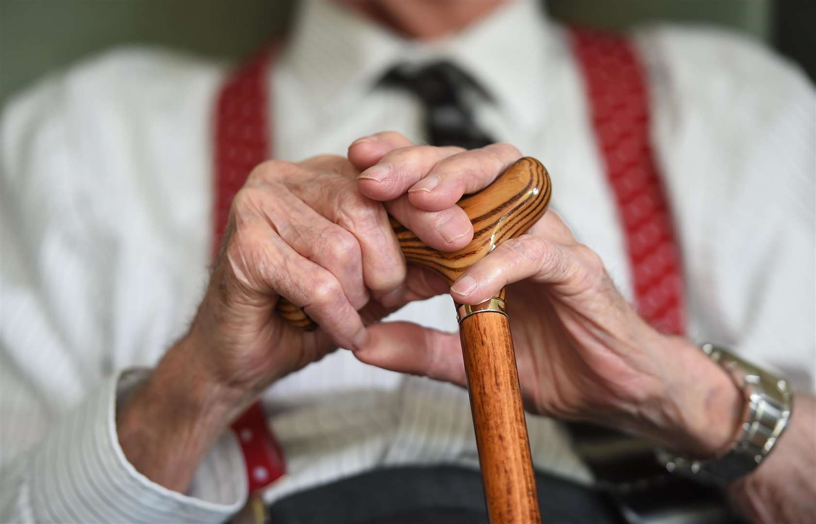 An elderly man at Rowheath House retirement home in Birmingham.. (7300257)