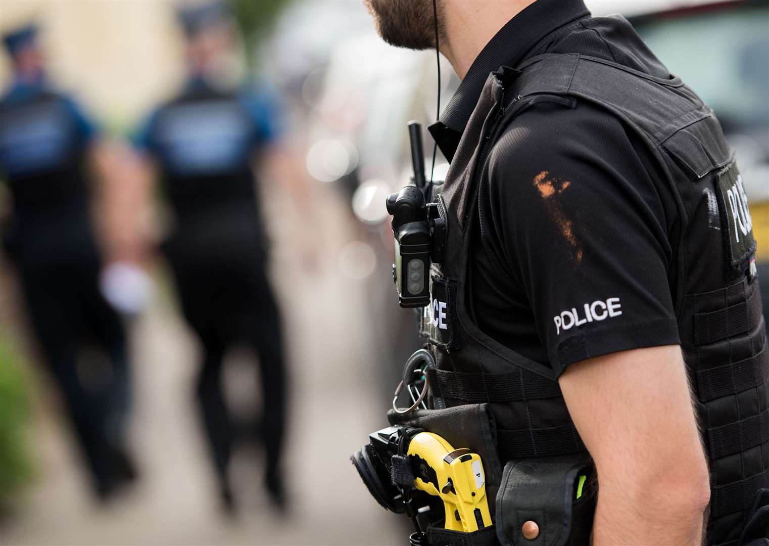 Police seized drugs at an address in Bermonsdey, Greater London Stock image