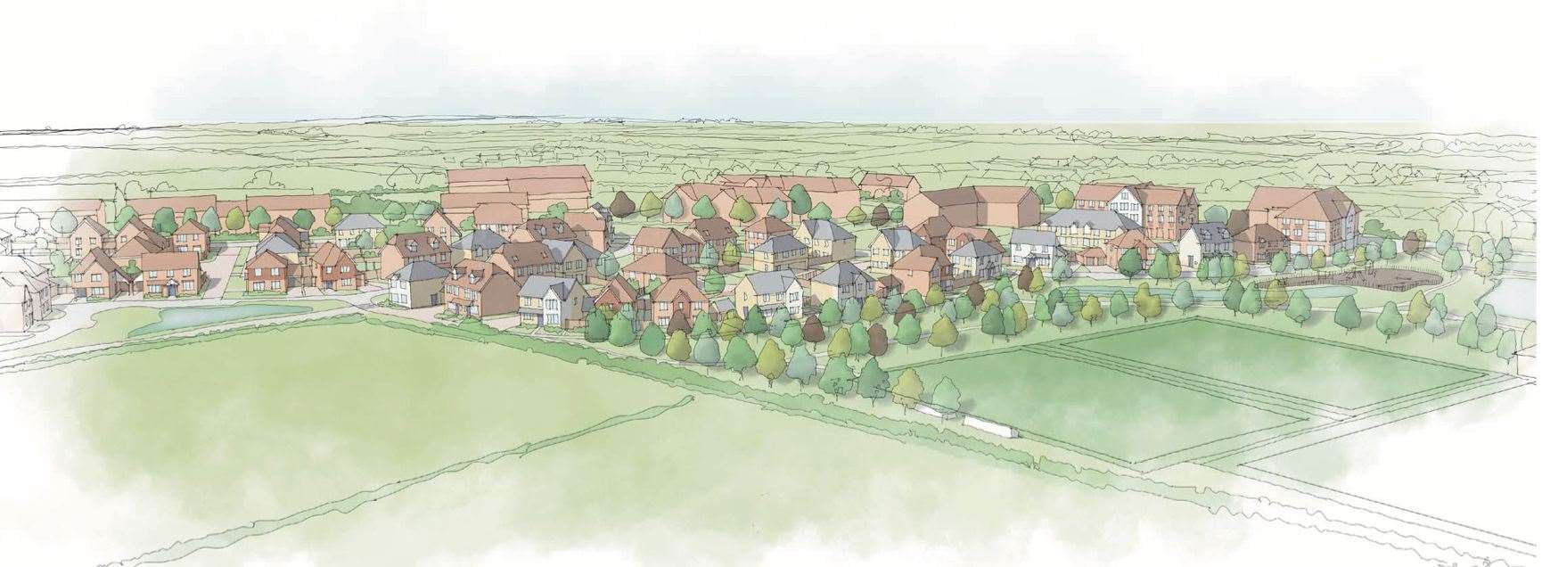 The 154-house estate has been given the green light by Swale Borough Council