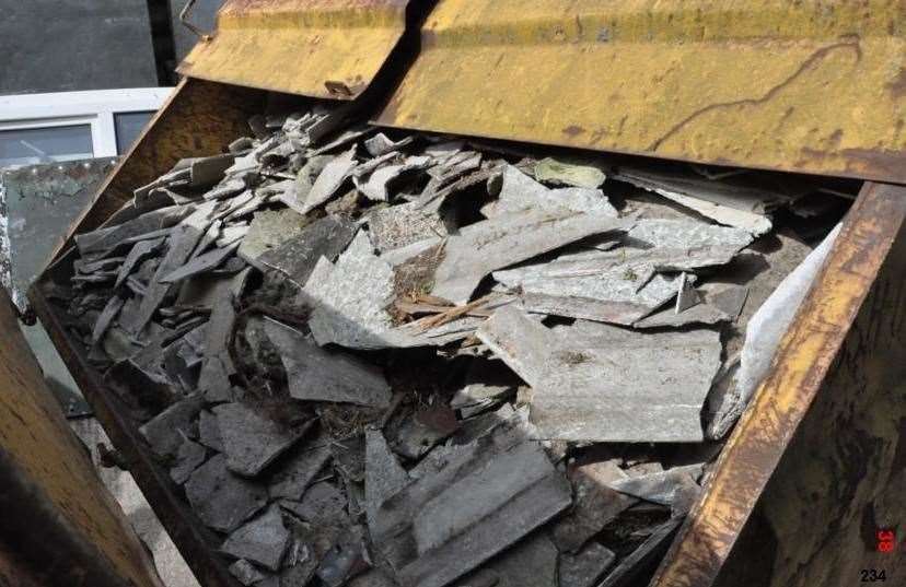 The containers were kept near a school. Picture: Environment Agency