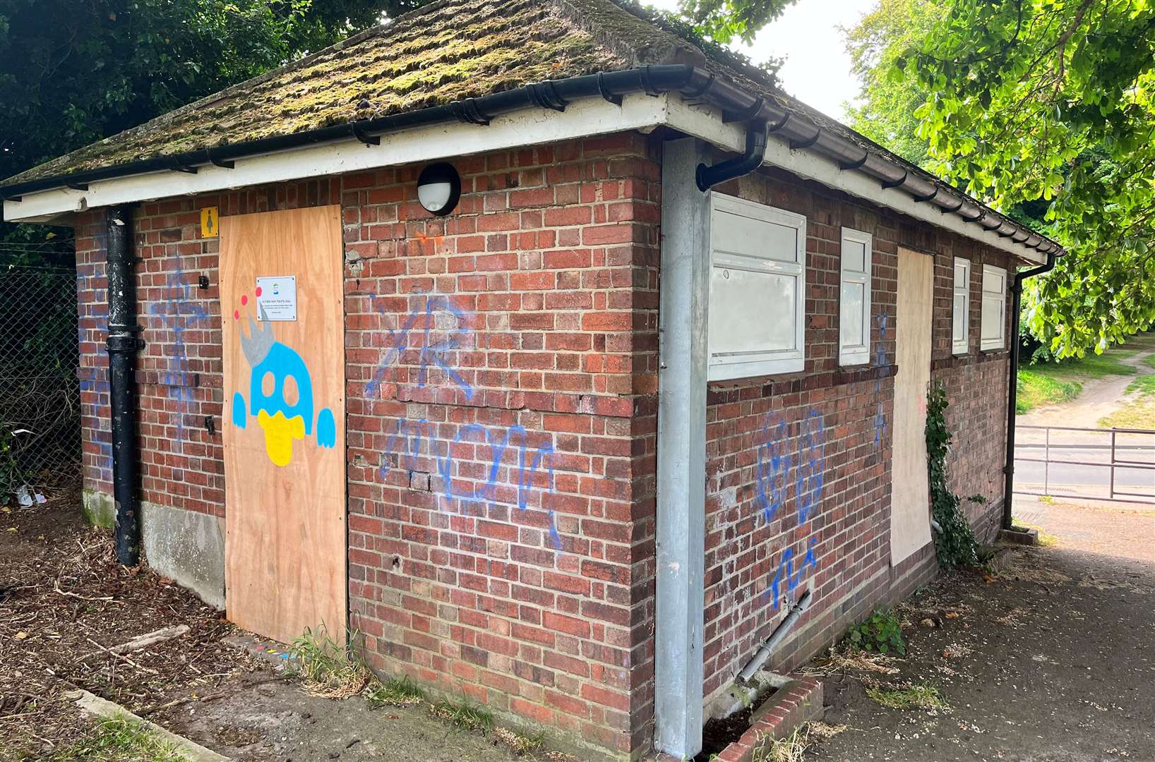 The loos in Victoria Park were shut following a spate of vandalism