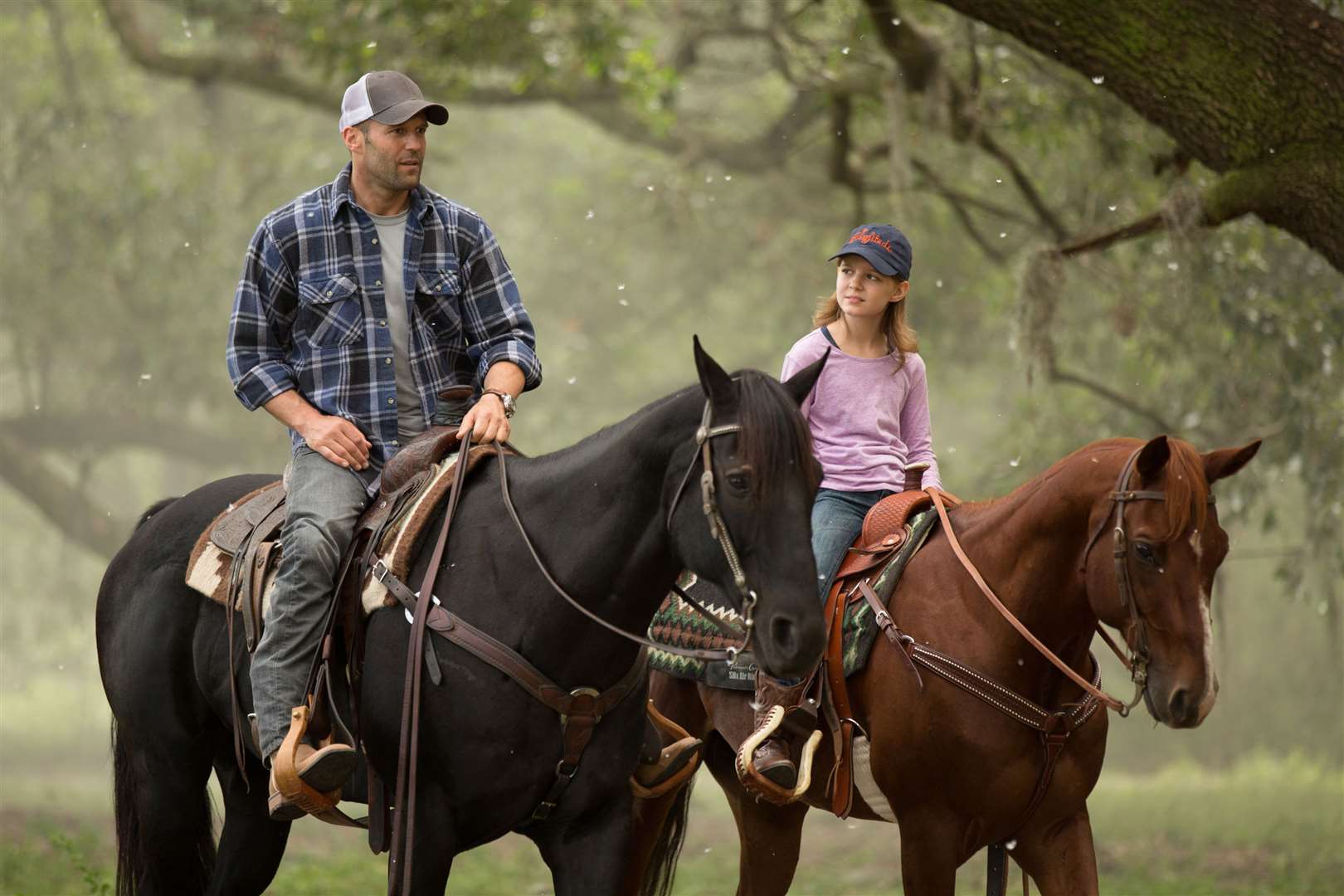 Homefront, with Jason Statham as Phil Broker and Izabela Vidovic as Maddy Broker. Picture: PA Photo/Disney