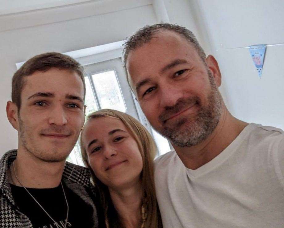 Toby Barrowcliff, pictured with his sister Elle and dad Rob