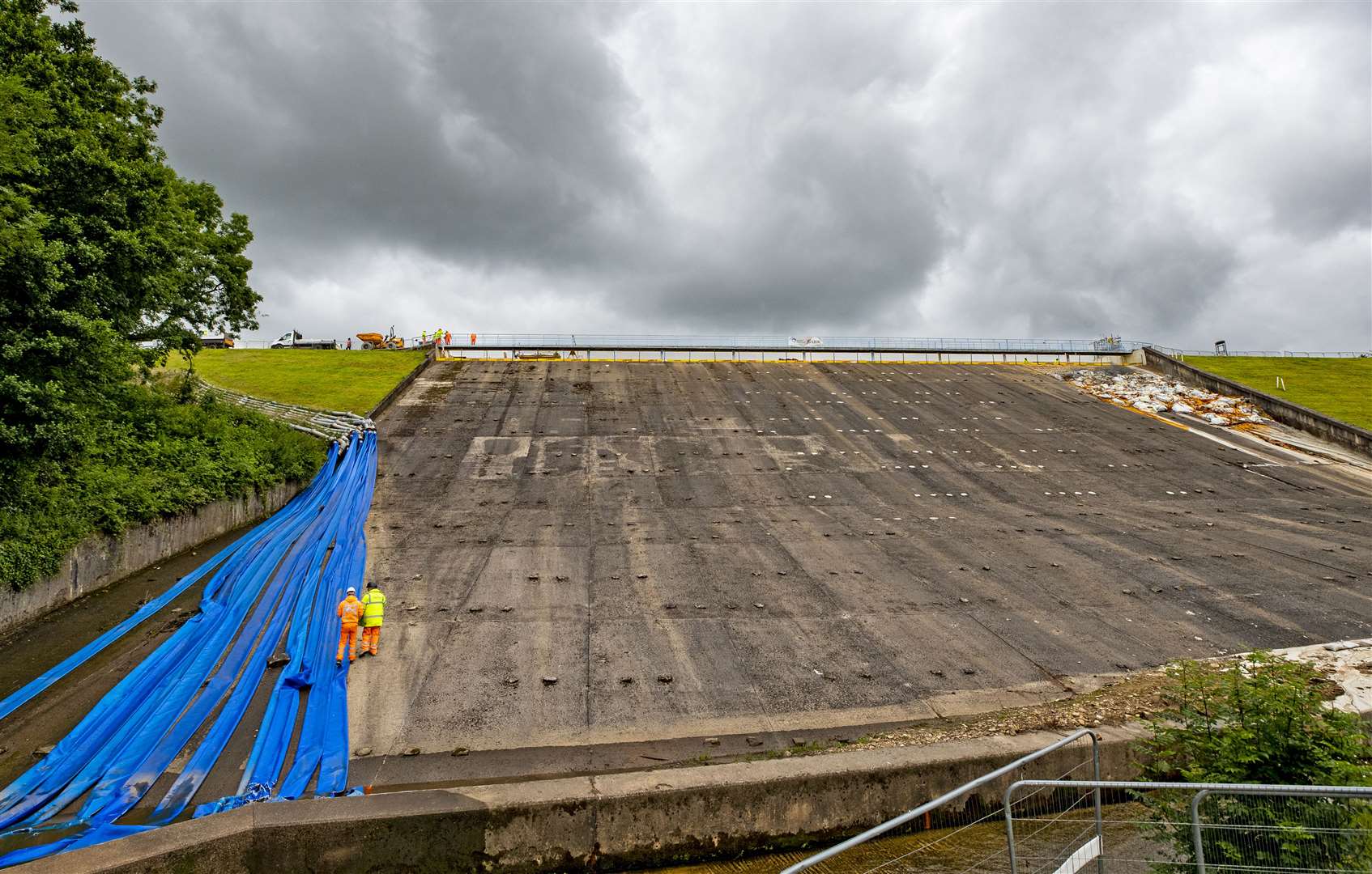 The Canal and River Trust said the dam is now “totally secure against any extreme weather events (Peter Byrne/PA)