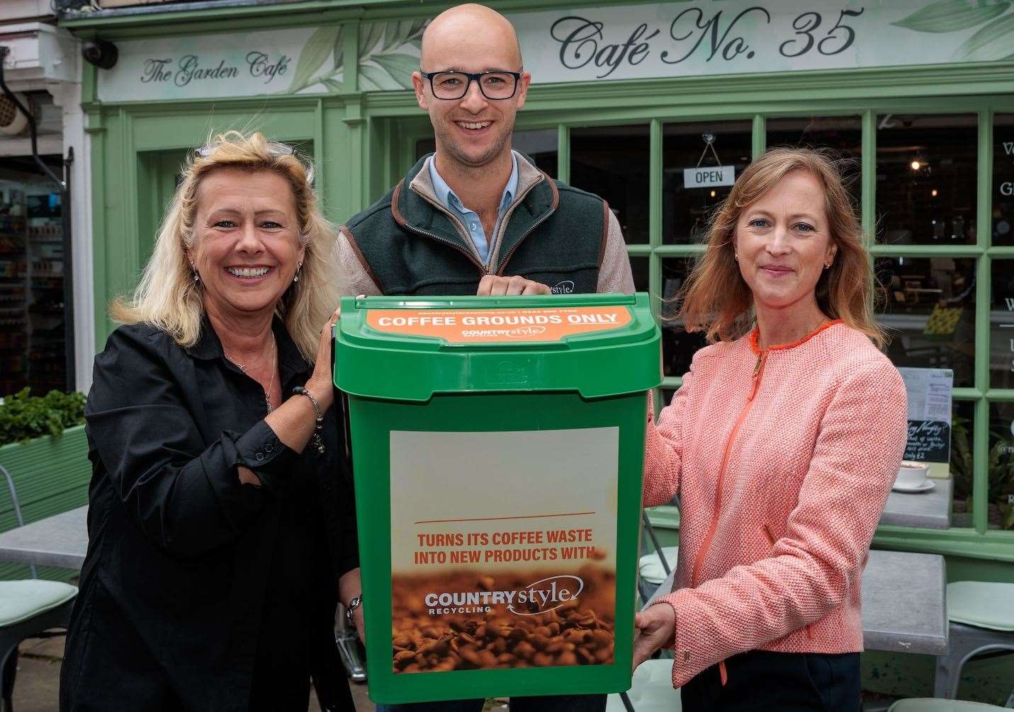 A new recycling scheme has been launched at a coffee shop in Canterbury.