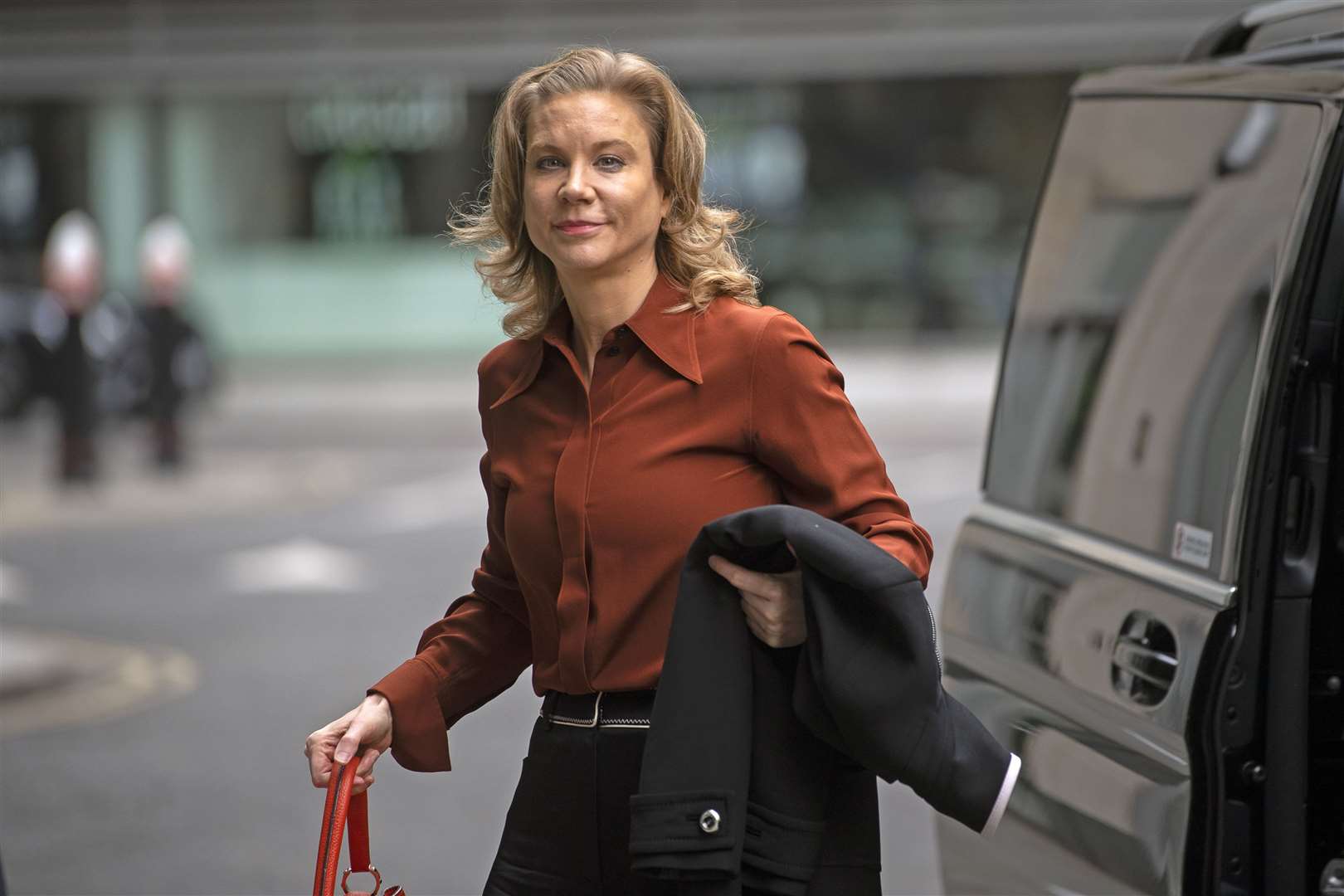 Amanda Staveley arrives at the Rolls Building in London to give evidence in her High Court battle with Barclays (Victoria Jones/PA)