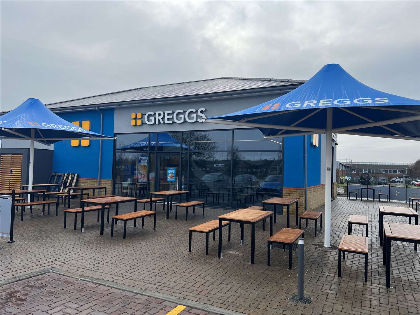 The new Greggs drive-thru in Sittingbourne. Picture: Megan Carr