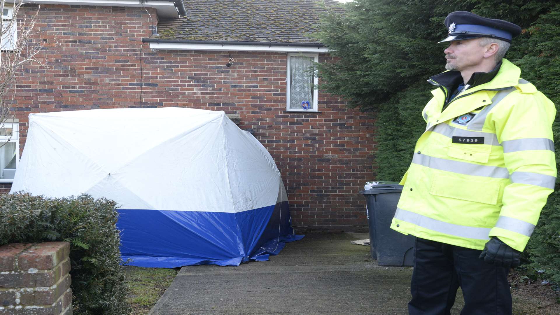 The murder scene in Dickens Avenue