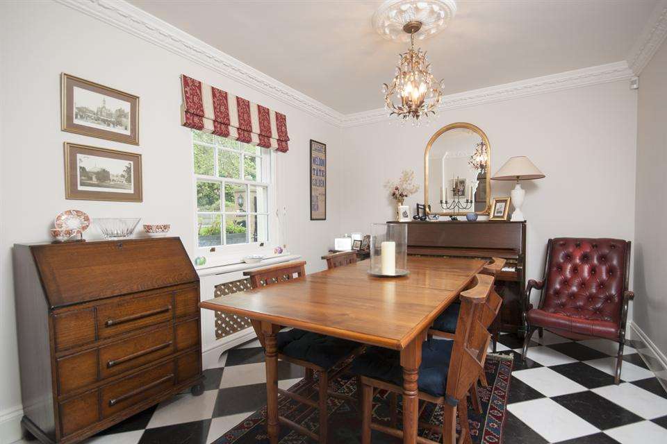 The dining area, North Barracks House, Walmer, near Deal