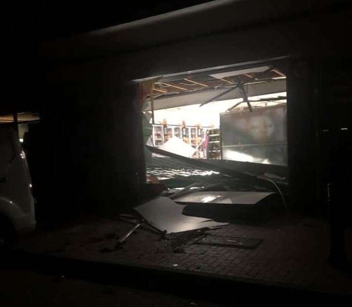 The SPAR store shortly after the raid. Picture: Sam Lain-Rose (7705547)