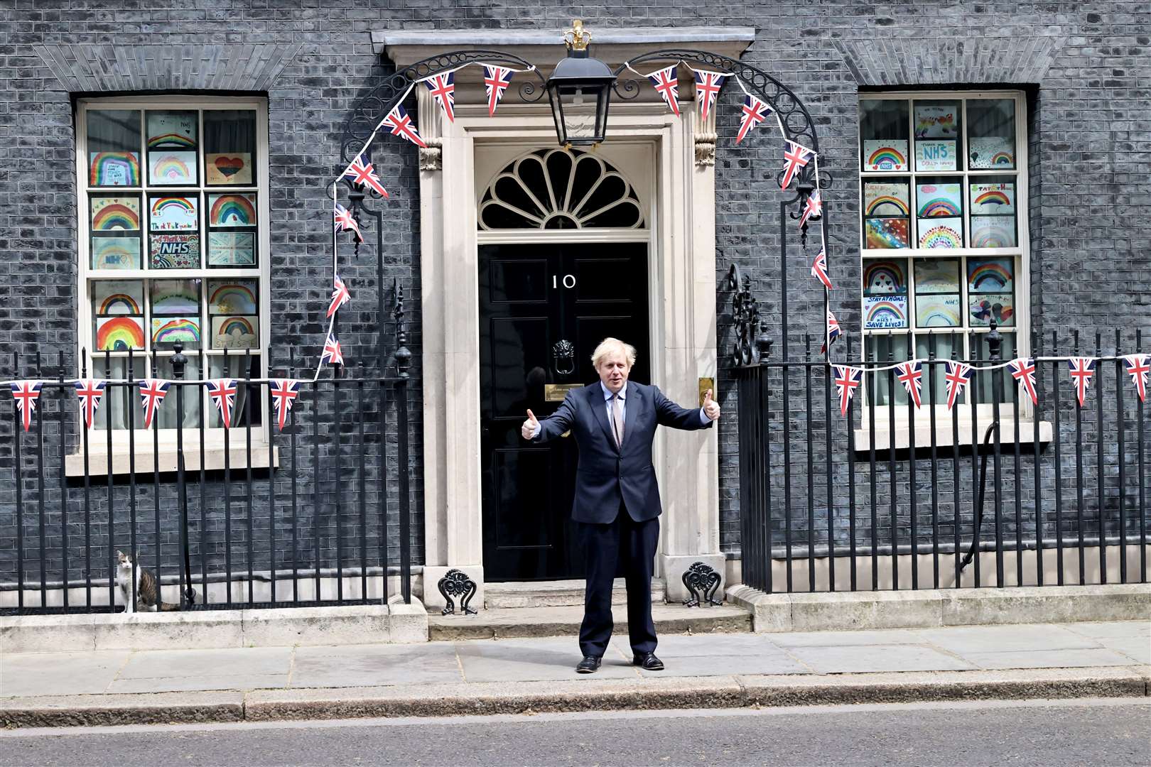 Prime Minister Boris Johnson has been marking VE Day with a series of phone calls to international leaders (Jon Bond/The Sun/PA)