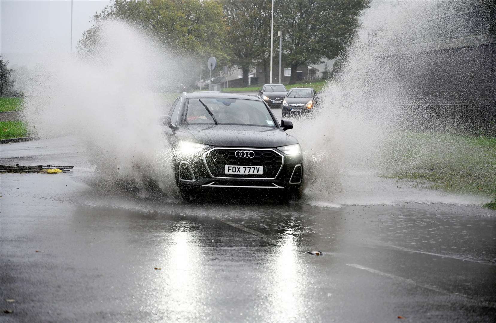 Roads flooded in Folkestone as Storm Ciaran hit Kent. Picture: Barry Goodwin