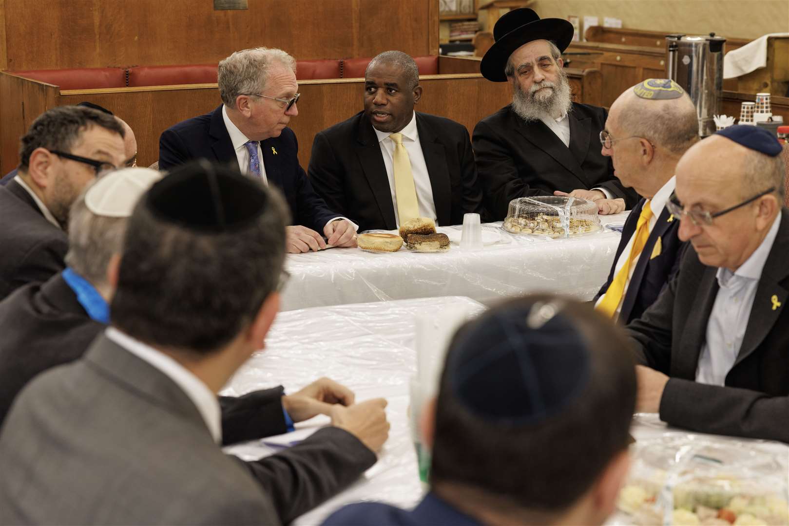 Foreign Secretary David Lammy visited South Tottenham Synagogue (Dan Kitwood/PA)