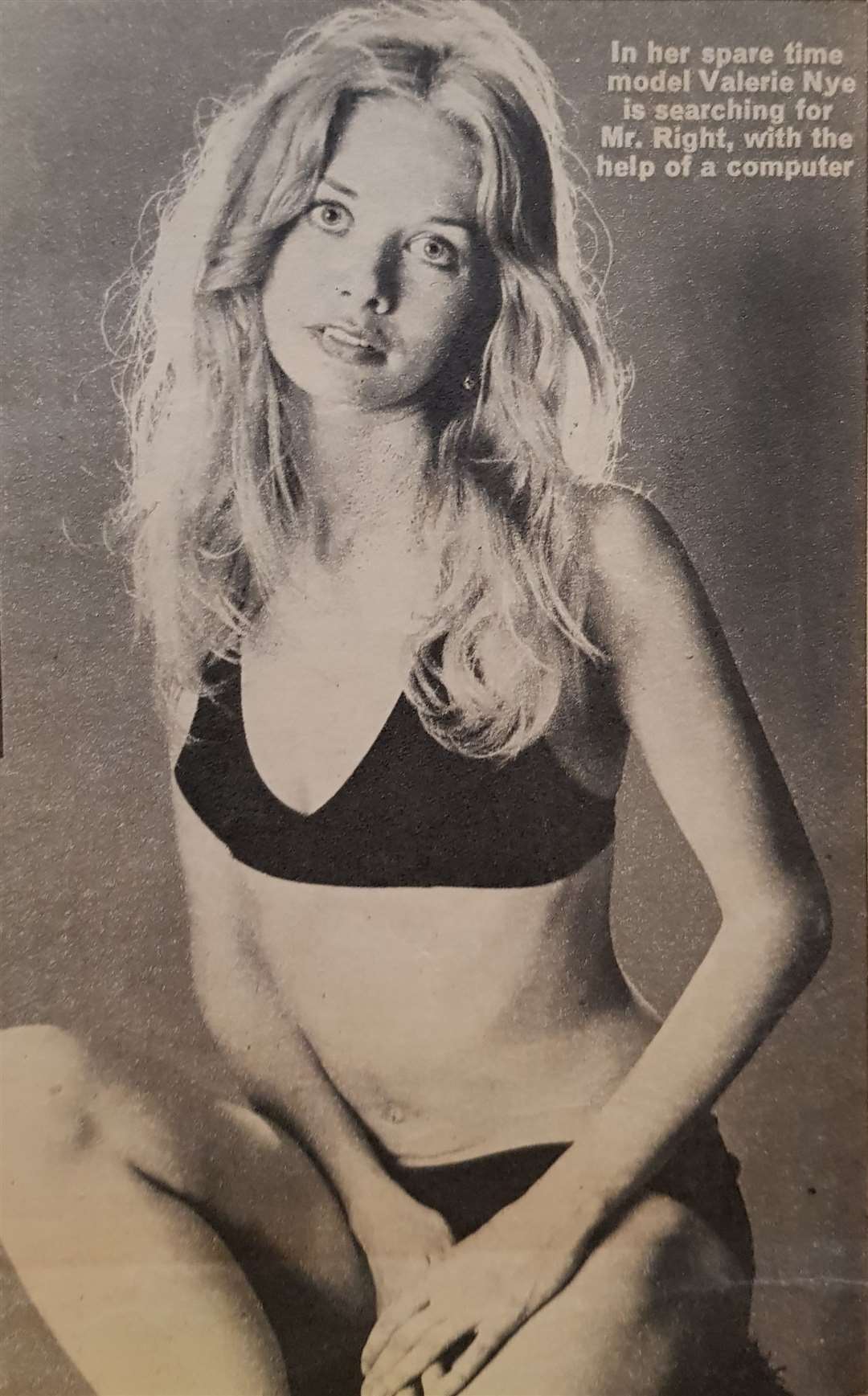 In her modelling days