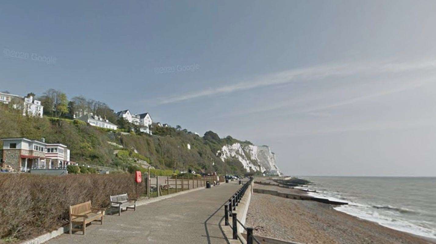 The Times praised St Margaret’s Bay’s white cliffs. Picture: Google