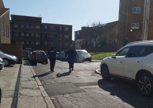 Police were also called to disperse people in Folkestone town