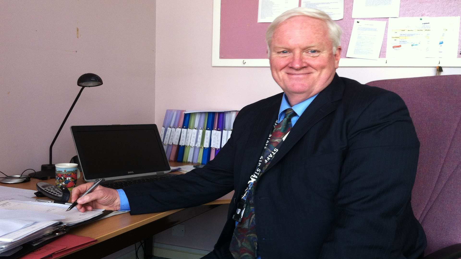 Steven Connors at his desk