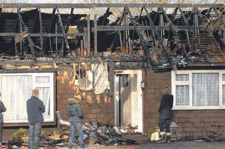 High Halden bungalow fire