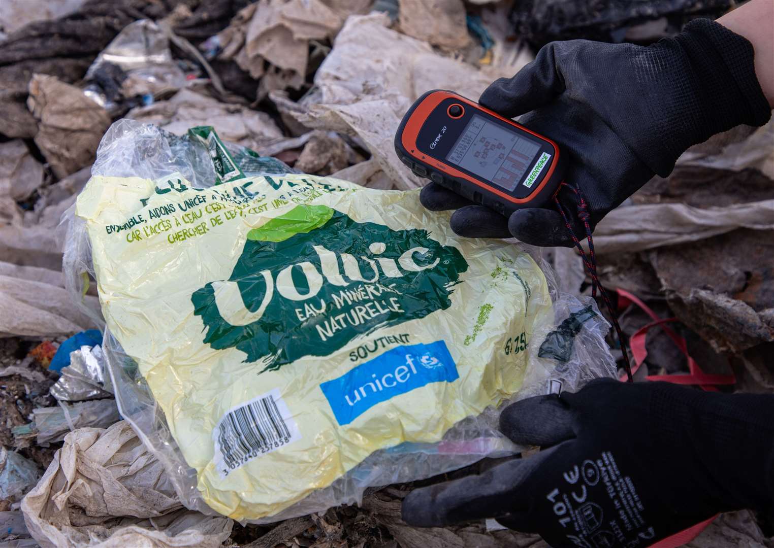 A team of investigators found plastic packaging from UK, German and global food and drinks brands and supermarkets (Caner Ozkan/Greenpeace/PA)