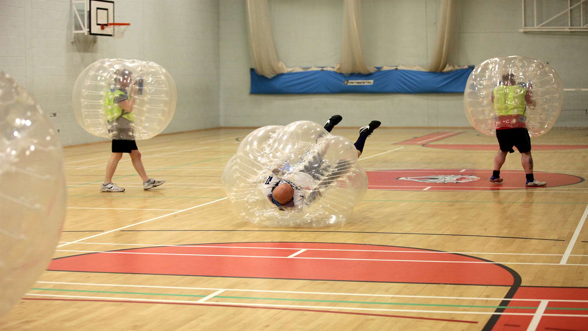 James Scutts, a video producer for High Profile in Gravesend, first played the sport for his birthday in February, and said it was such a success that everyone wanted to play it again.