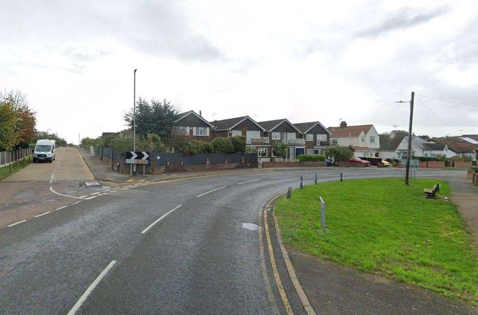 This is the corner on Reculver Road, Herne Bay near Reculver Drive