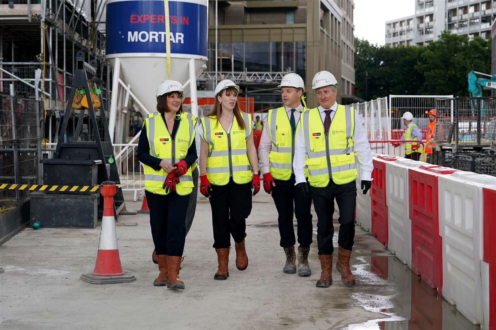 Ms Reeves and Deputy Prime Minister Angela Rayner during their visit (Lucy North/PA)