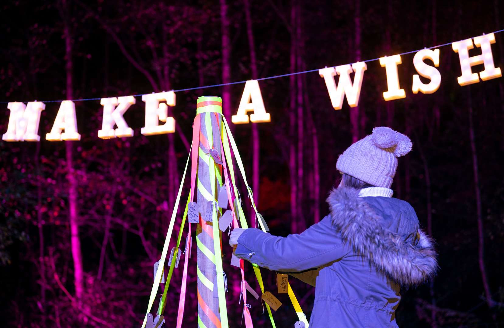 Visitors explore Luminate Sandringham (Joe Giddens/PA)