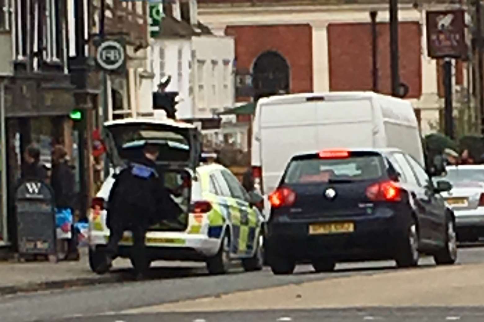 Police at the scene. Picture: @TenterdenTown