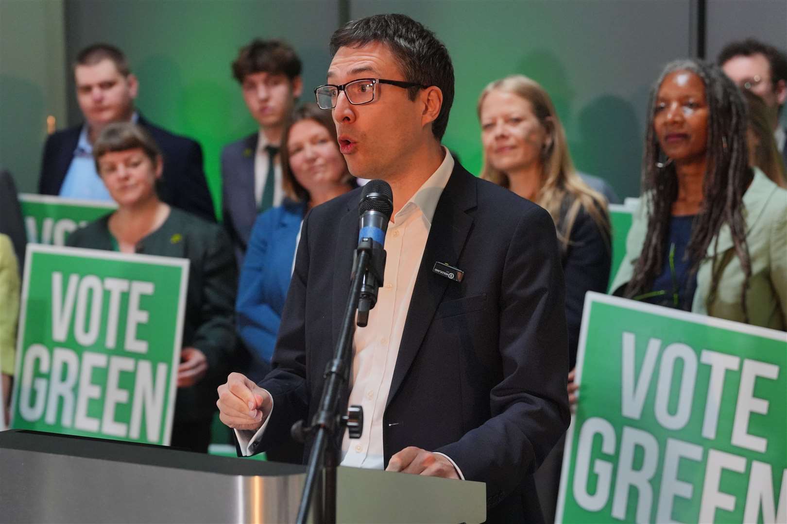 Green Party co-leader Adrian Ramsay (Jonathan Brady/PA)