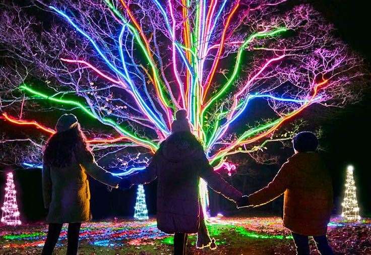 Christmas light trail at Leeds Castle, near Maidstone, returns this