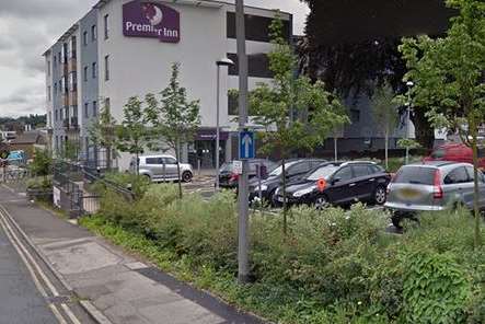 The now infamous Premier Inn, London Road, Maidstone